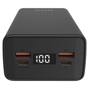 EFM 30,000mAh Digital Power Bank with 20W Output - Black